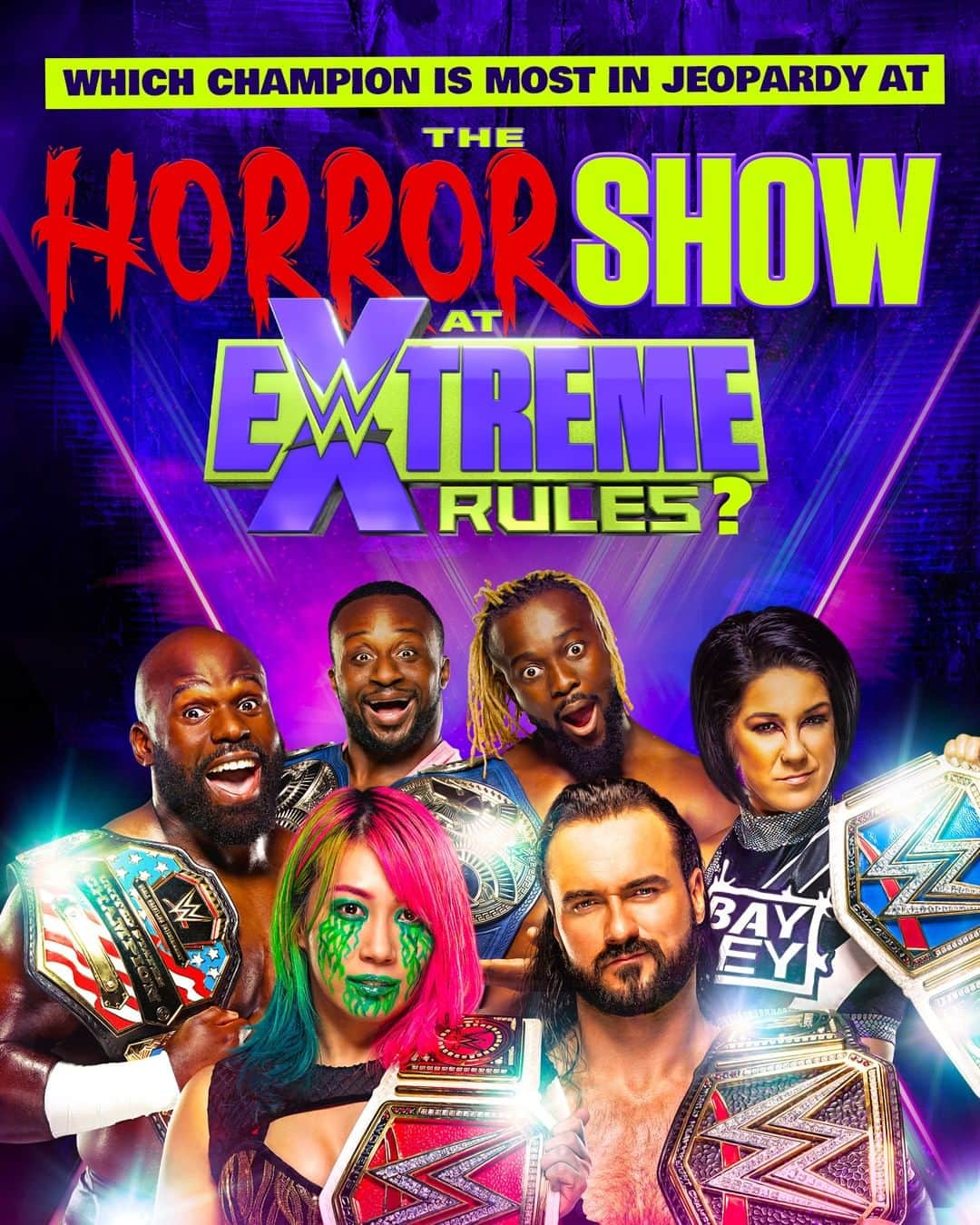 WWEさんのインスタグラム写真 - (WWEInstagram)「Which champion is most in jeopardy tonight at The Horror Show at WWE #ExtremeRules? 🤔」7月19日 22時00分 - wwe