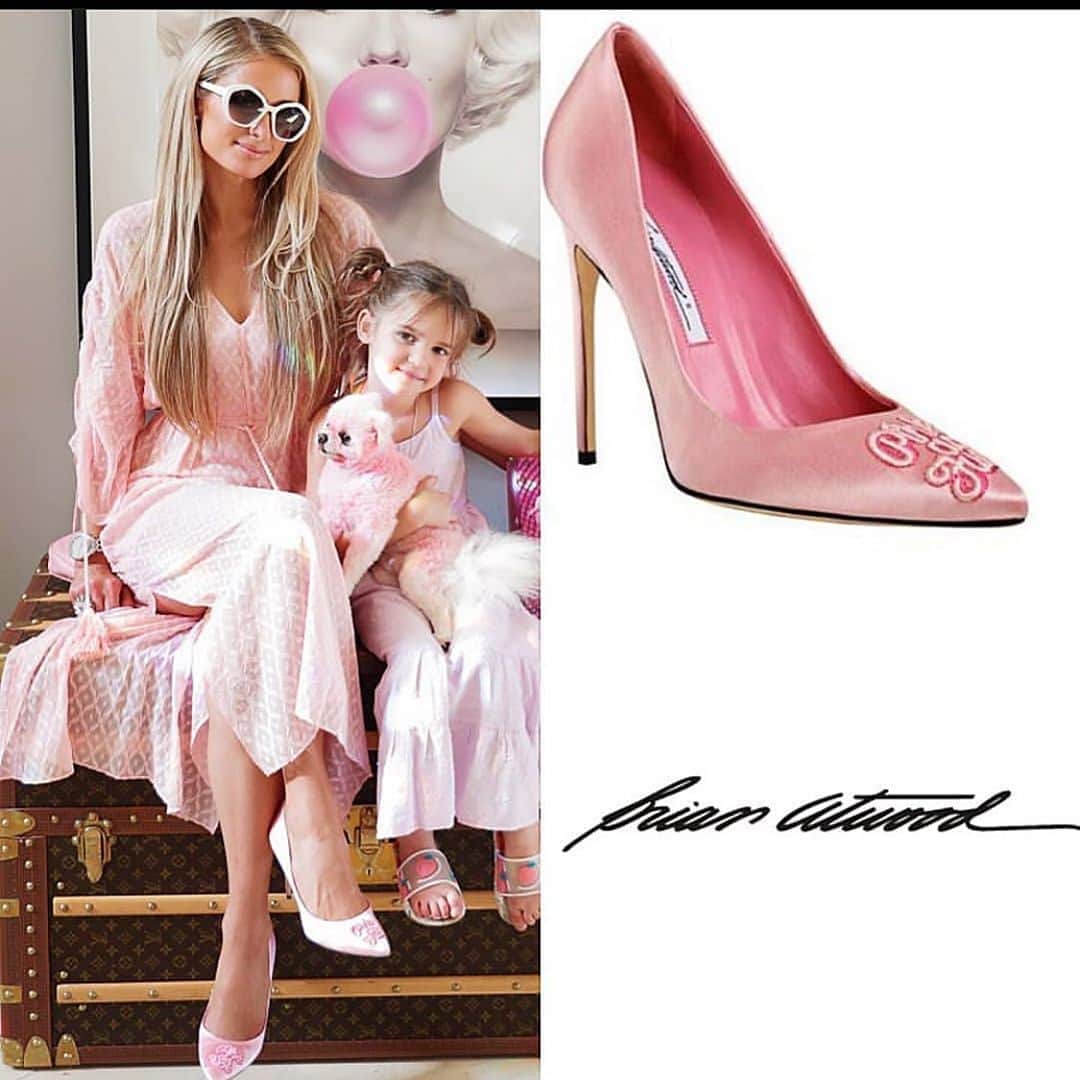 ブライアンアトウッドさんのインスタグラム写真 - (ブライアンアトウッドInstagram)「Pink as Fuck! @parishilton wearing our PAF pumps yesterday. 💗💗💗A Limited Edition Collaboration with @pietronolita  “THAT’S HOT” #sickshoes #pumps #fashion #madeinitaly #pink #stilettos #brianatwood」7月19日 22時15分 - brian_atwood