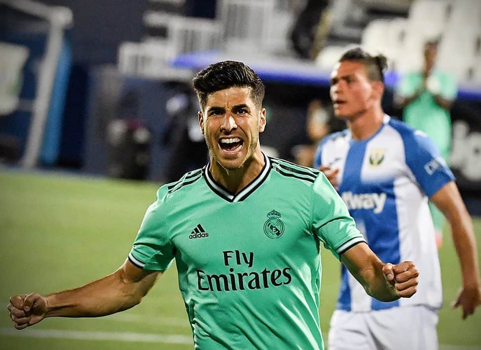 マルコ・アセンシオのインスタグラム：「⚽️💪🏽. Toca descansar y preparar nuestro próximo objetivo. #Vamos #HalaMadrid」