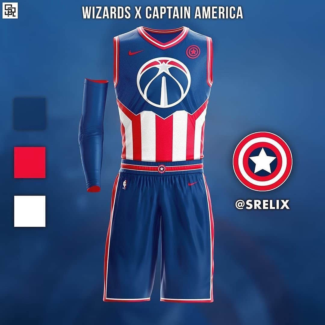 スポーツセンターさんのインスタグラム写真 - (スポーツセンターInstagram)「These superhero inspired NBA jerseys are amazing. 🔥🔥🔥 (via @srelix, h/t @espn)」7月20日 1時02分 - sportscenter