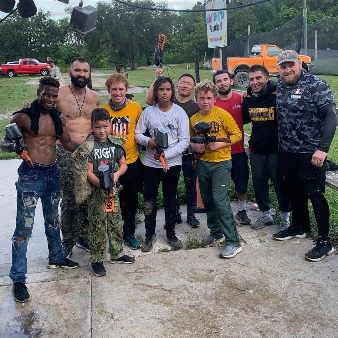堀口恭司のインスタグラム：「Paintball time!!!!!!!」