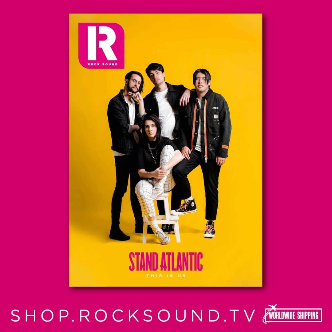 Rock Soundさんのインスタグラム写真 - (Rock SoundInstagram)「We're so happy to have Stand Atlantic on the cover of Rock Sound this month. And look how beautiful it looks!  Get yours and some very special merch from smarturl.it/STAT-IN now」7月20日 3時00分 - rocksound