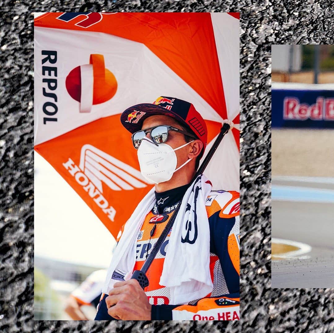 レプソル・ホンダのインスタグラム：「About today ⬅️ ⠀⠀⠀⠀⠀⠀⠀⠀⠀ #MotoGP #RidingForThem #MotoGPIsBack #MotoGP #MM93 #MarcMarquez93 #AM73 #AlexMarquez73 #Racing #Repsol #Honda #Racing #RepsolHonda #HRC #RC213V #ThePowerOfDreams #Racing #Motorcycle #Team #OneHeart #PushingAheadTogether」