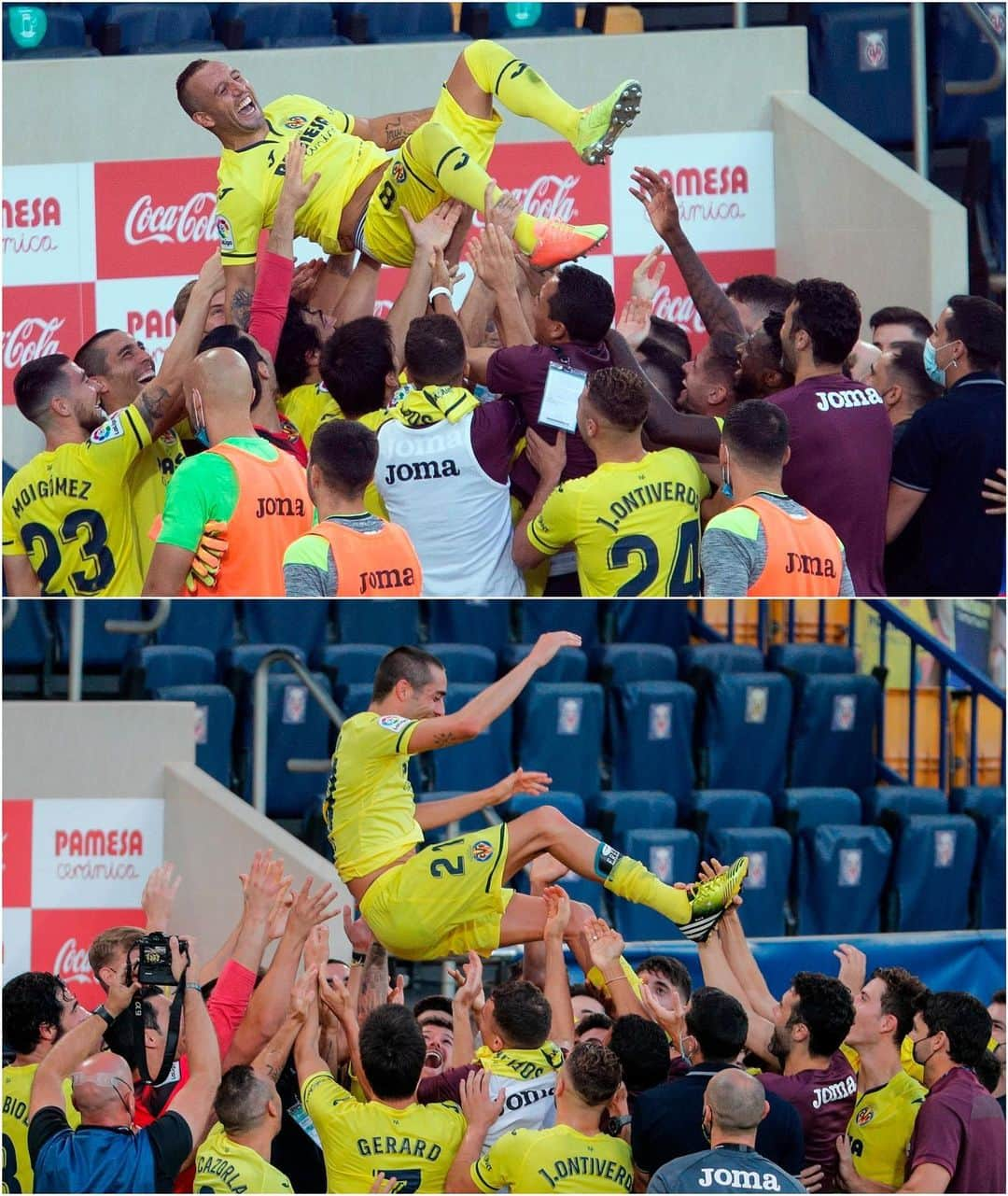 LFPさんのインスタグラム写真 - (LFPInstagram)「The best farewell! 😄🙌🏻💛 • 😄🙌🏻💛 ¡@santicazorla y Bruno Soriano se van del @villarrealcf por la puerta grande!  • #Cazorla #Bruno #Villarreal #LaLigaSantander #LaLiga #LaLigaHistory」7月20日 3時59分 - laliga