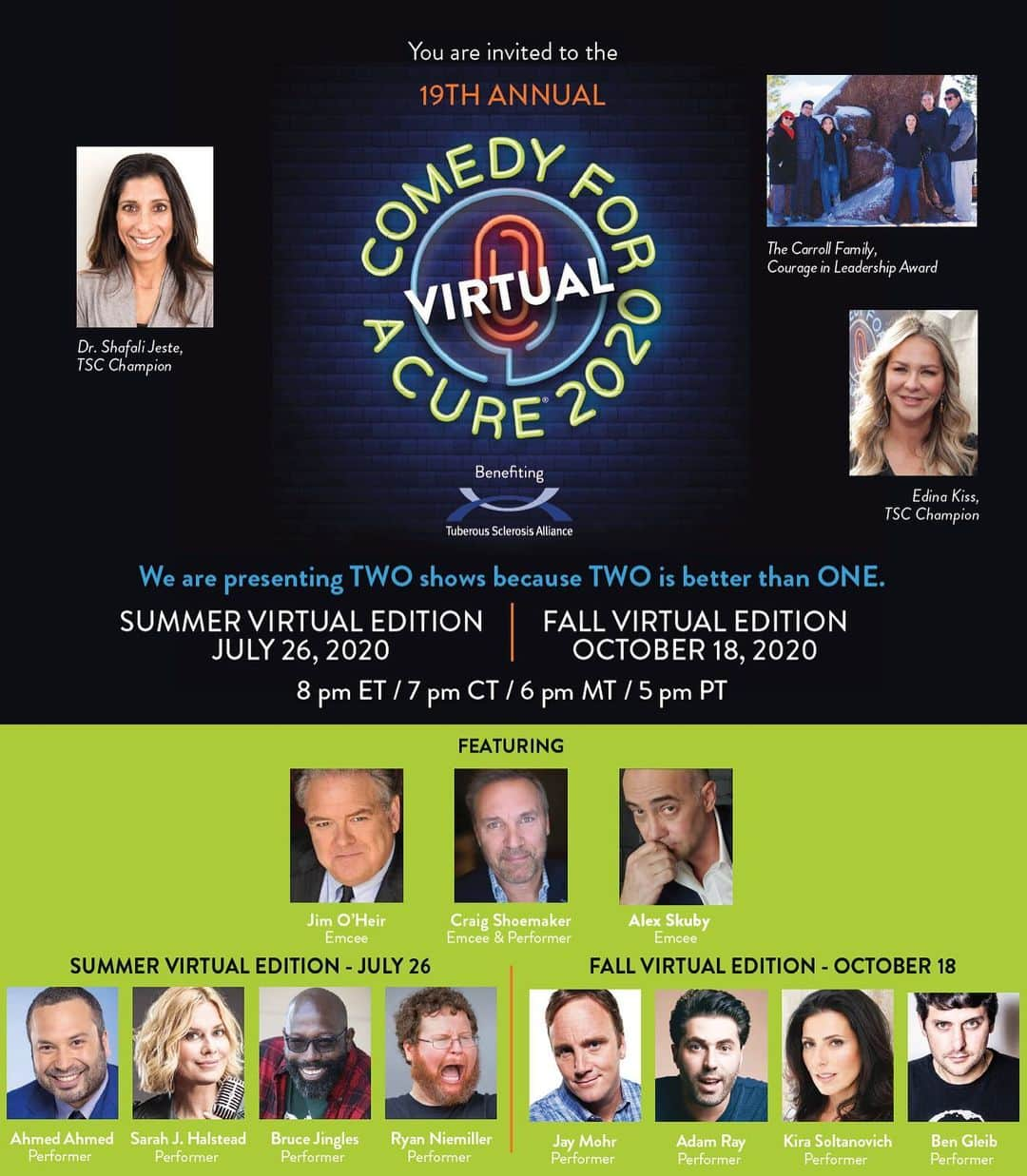 ジュリアン・ムーアさんのインスタグラム写真 - (ジュリアン・ムーアInstagram)「Please join me in supporting an organization I care about while enjoying a hilarious night of virtual comedy on Sunday, July 26! Your $25 ticket supports the mission of @tsalliance to find a cure for tuberous sclerosis complex (TSC) while improving the lives of those affected. Or, for $50 you can get TWO great nights of stand up while supporting this worthwhile cause! Get your ticket now at comedyforacure.org (link in bio). #ComedyforaCure #CFAC2020   You can learn more about @tsalliance’s work by going to tsalliance.org.」7月20日 4時25分 - juliannemoore