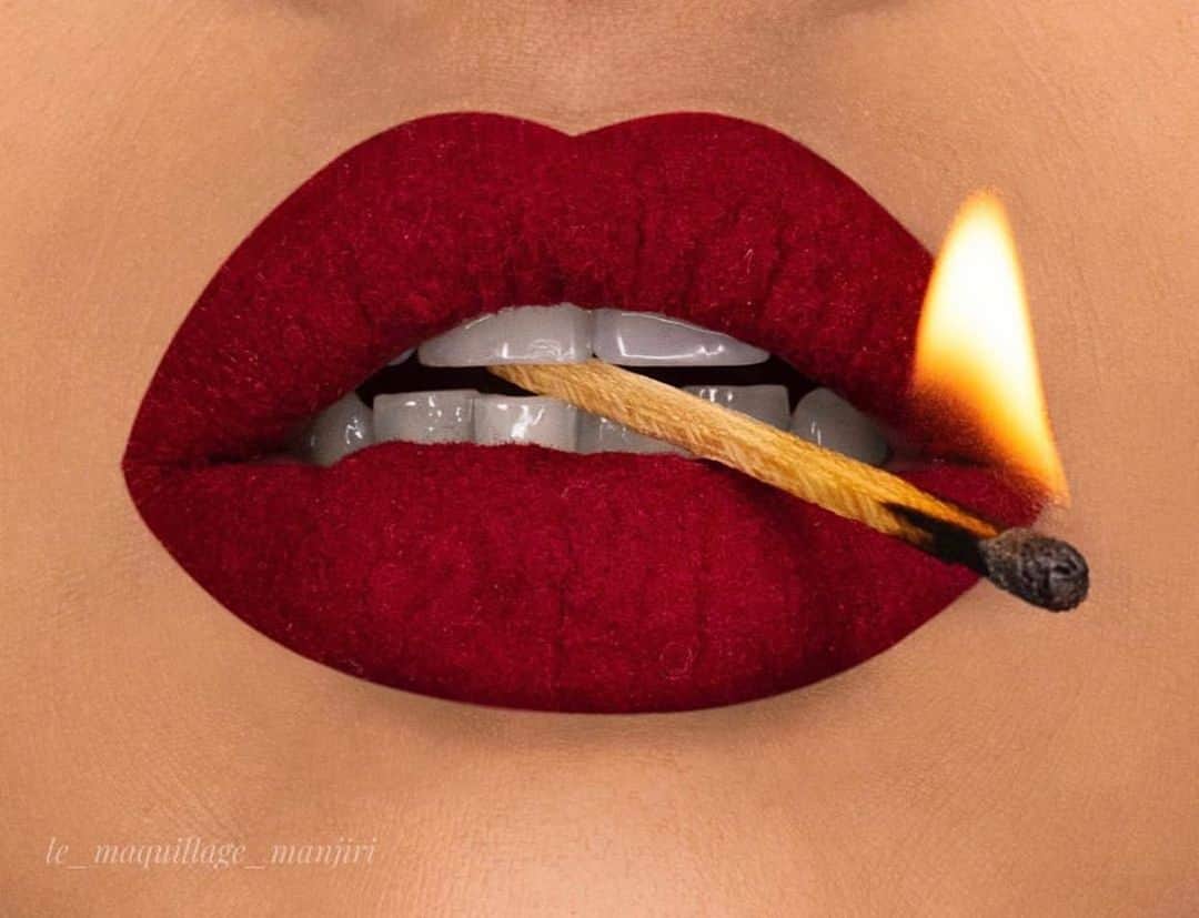 Jeffree Star Cosmeticsさんのインスタグラム写真 - (Jeffree Star CosmeticsInstagram)「Too hot to handle 🔥@le_maquillage_manjiri created this spicy lip using our #velourliquidlipstick in the shade Red Rum ❤️#jeffreestarcosmetics」7月20日 6時13分 - jeffreestarcosmetics