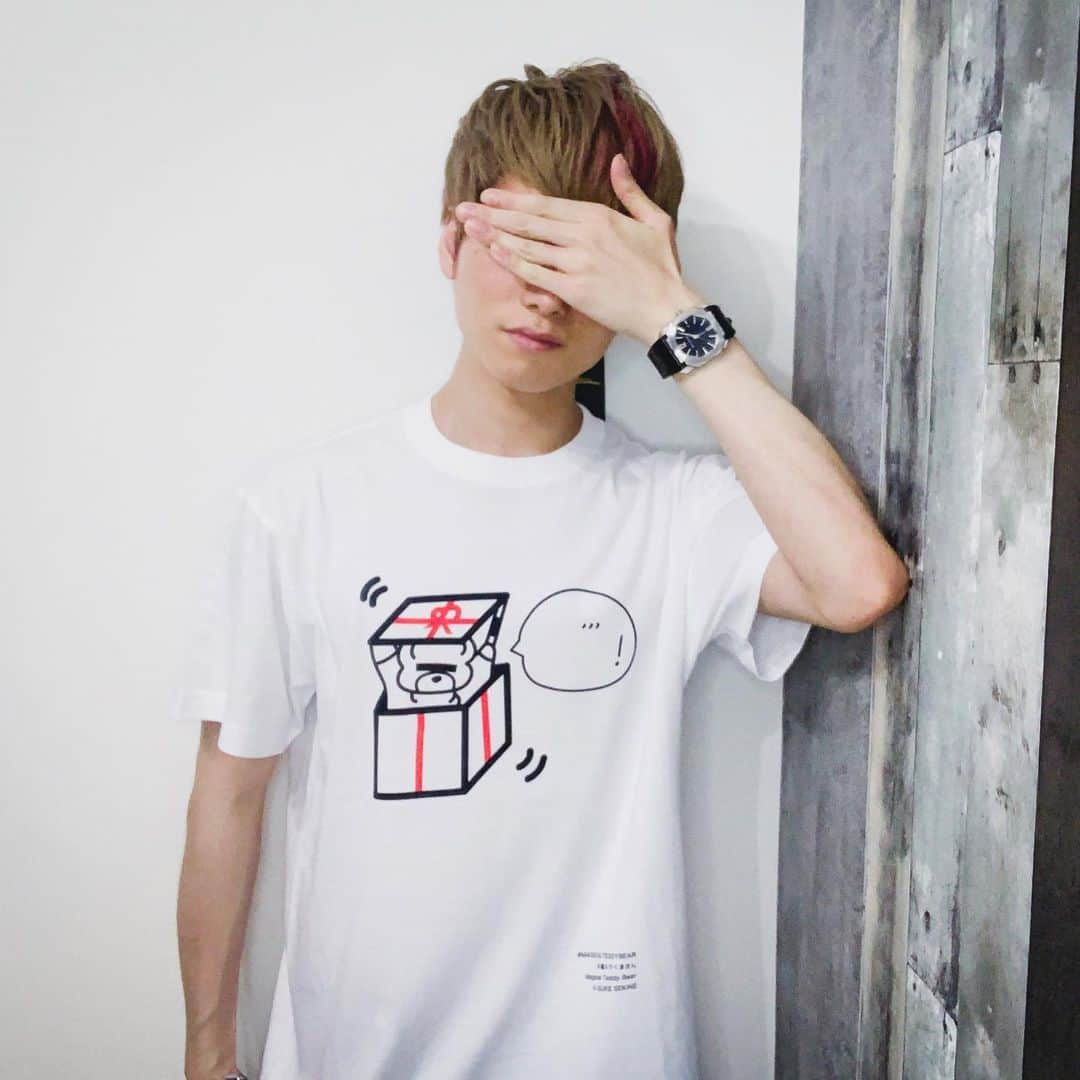 関根慶祐（K-SUKE）さんのインスタグラム写真 - (関根慶祐（K-SUKE）Instagram)「オリジナルＴシャツ完成しました！  Twitterでプレゼント企画やってます！ みんな着てねぇえええええ🐻？  #箱入りくまさん #magicalteddybear」7月20日 18時37分 - ksukeshirayuri