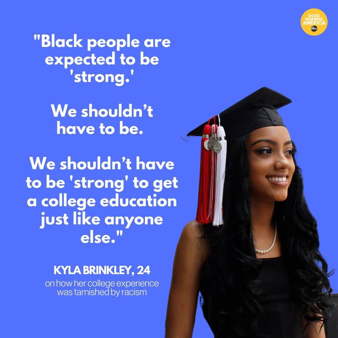 Good Morning Americaさんのインスタグラム写真 - (Good Morning AmericaInstagram)「Kyla Brinkley says her sorority experience was tarnished by racism — and she's not the only one. Link in bio for more on how young adults and BIPOC students are speaking out about their experiences with racism on college campuses across the country.」7月20日 10時00分 - goodmorningamerica