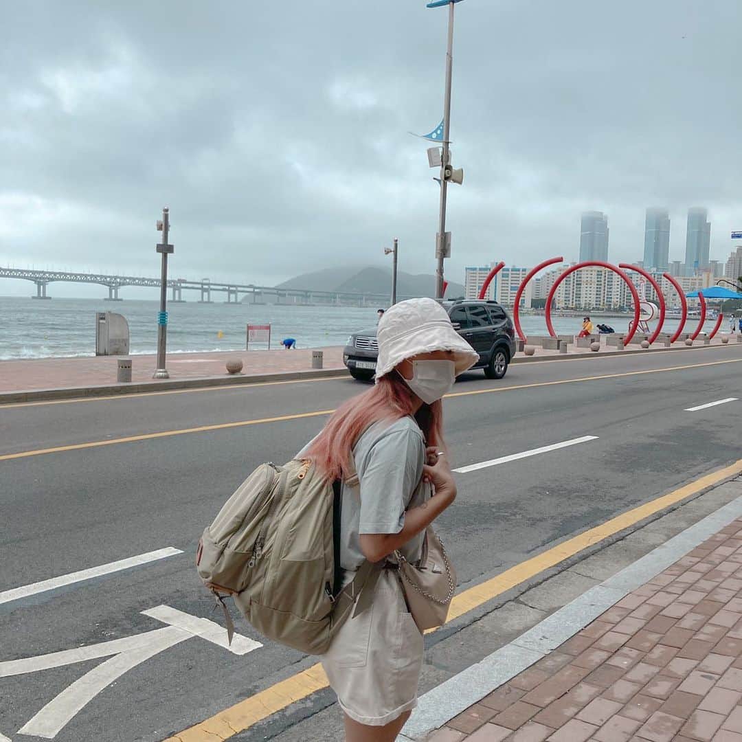 キム・ダヘのインスタグラム：「국토대장정아님 낚시꾼아님 산악회아님」