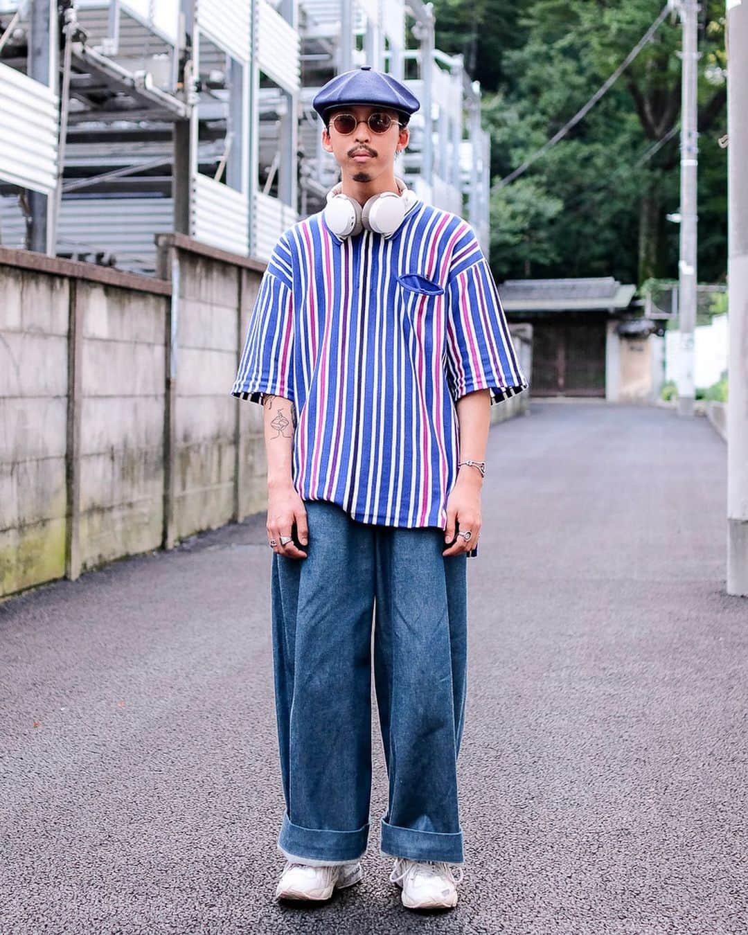 のインスタグラム：「【#スナップ_fs】 Name MiKAZE Shirt #SONOFTHECHEESE Pants #MIHARAYASUHIRO Shoes #ASICS  #fashionsnap #fashionsnap_men」