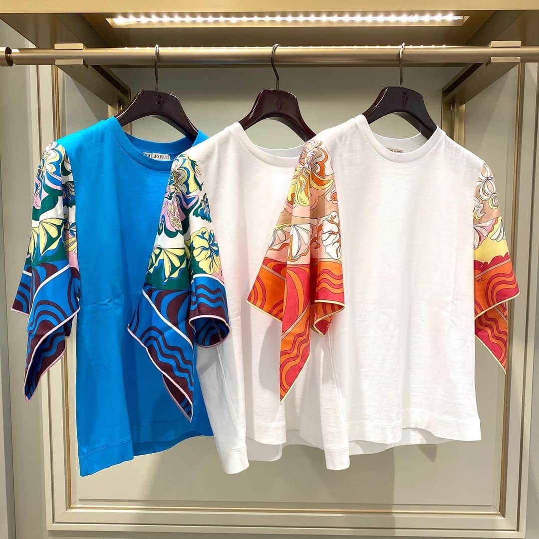 のインスタグラム：「EMILIO PUCCI SUMMER PICKUP COLLECTION 2020 At 3F MODE、HANKYU E-STORES HANKYU FASHION 詳しくはプロフィールURLをチェック！ #Hankyu #HANKYUMODE #umedahankyu #阪急うめだ本店 #うめだ阪急 #阪急百貨店 #osaka #umeda #mode #emiliopucci #エミリオプッチ #tshirt  #tシャツ #スカーフ #スニーカー」
