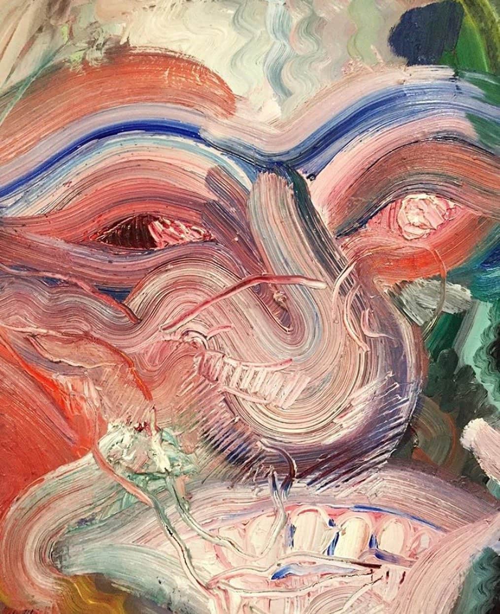 ジュリー・ロッシュのインスタグラム：「In love with this painting by @chy_0 #youngartist」
