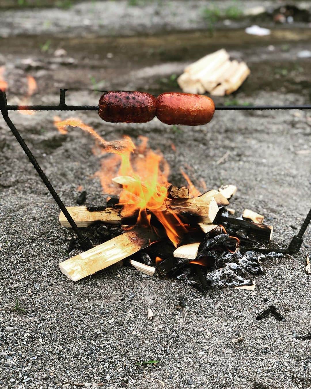 あばれる君のインスタグラム：「モンハンソーセージ‼︎🍳🍗😋」