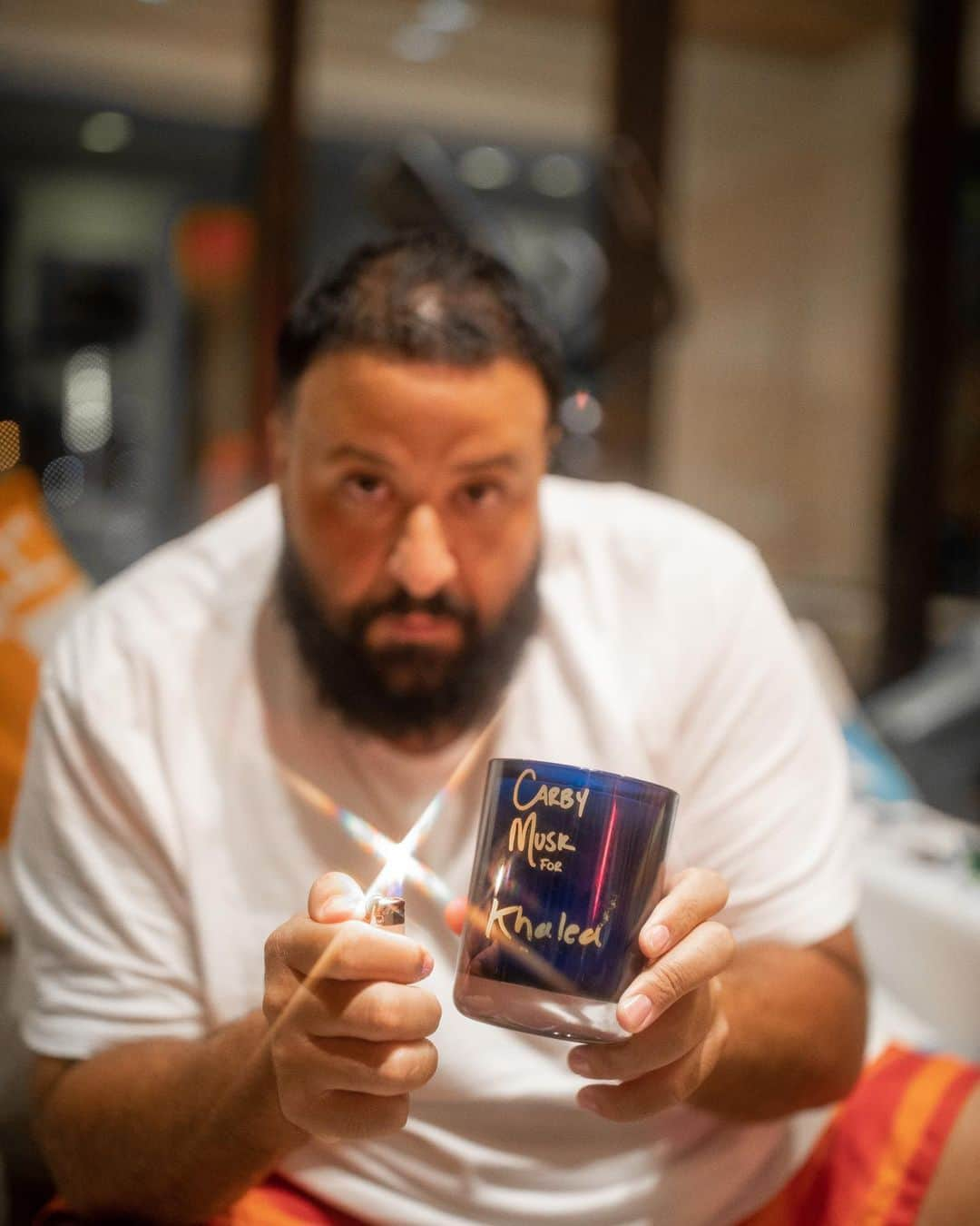 DJキャレドさんのインスタグラム写真 - (DJキャレドInstagram)「New candle 🕯 alert 🚨 perhaps  Thank you @champagnepapi for the new candles 🕯 vibes」7月20日 14時57分 - djkhaled