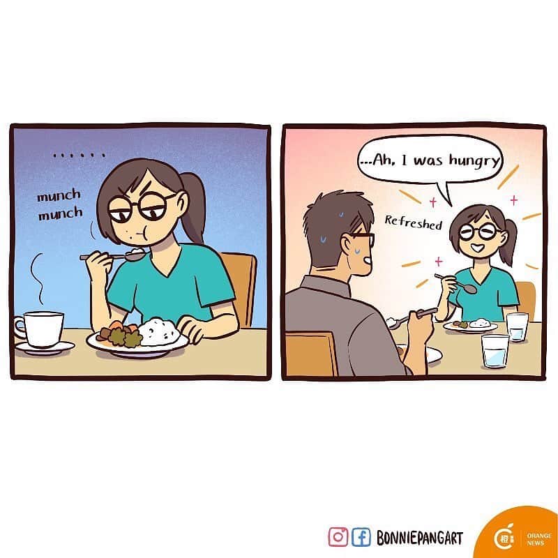 9GAGさんのインスタグラム写真 - (9GAGInstagram)「Hubby used food and it’s super effective!! Follow @doodles - By @bonniepangart - #doodles #comics #relationshipgoals」7月20日 16時11分 - 9gag