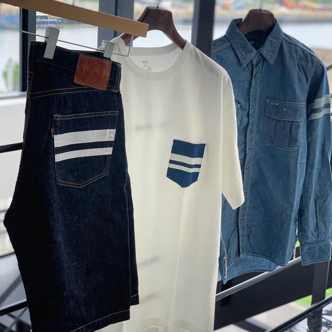 momotarojeansのインスタグラム：「SHORTS:H0205SP T-SHIRTS:07-035 SHIRTS:SJ091」