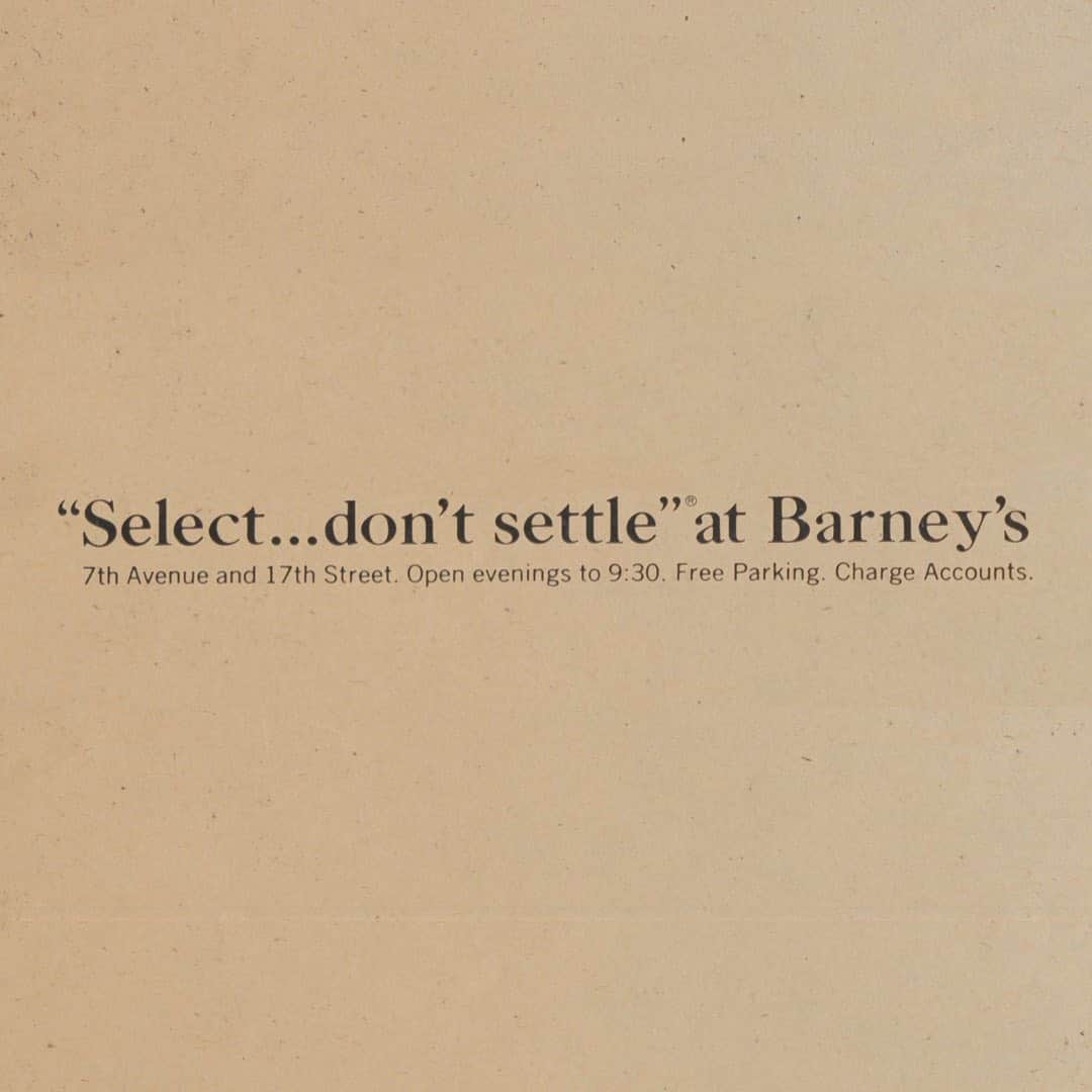 barneysnyofficialさんのインスタグラム写真 - (barneysnyofficialInstagram)「From the archives: Barneys New York, 1970. #barneysnewyork #vintagead」7月21日 3時52分 - barneysny