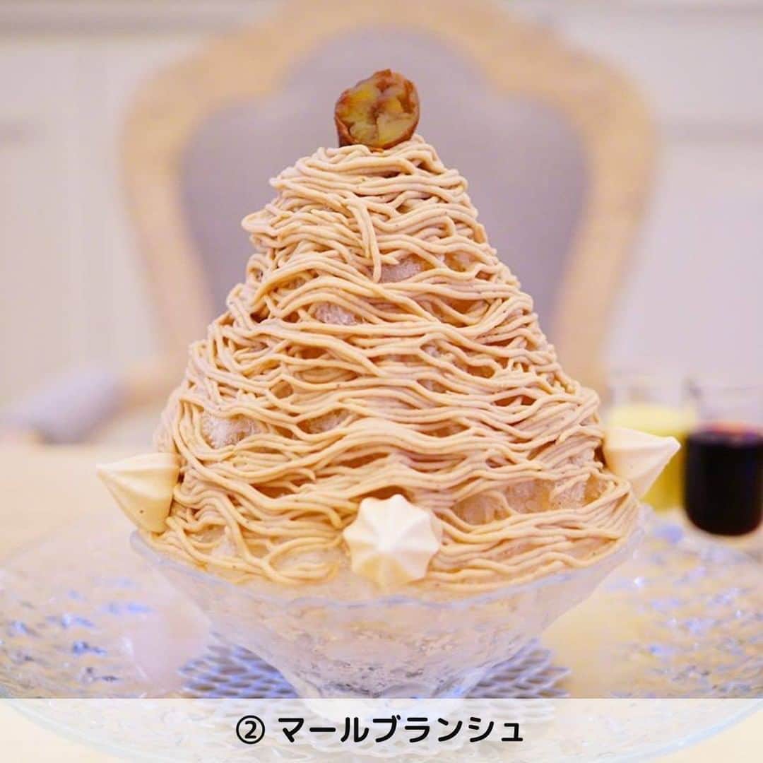 UWASAさんのインスタグラム写真 - (UWASAInstagram)「. ①無碍山房 ☞ミシュランの三ツ星も獲得している京都の老舗料亭「菊乃井」がプロデュースしたお店🌟栗・クルミ・アーモンドが乗った濃厚マロンペーストがたまらない一品💗 [photo by:@yumi.imi] ＊ ②マールブランシュ ☞京都土産として有名なお濃茶ラングドシャ「茶の菓」で人気のマールブランシュ🍵初雪のようにきめ細やかに削った氷に、特製モンブラン蜜とモンブランクリームをたっぷりとトッピング✨ [photo by:@naka10mo] ＊ ③和栗専門 紗織 ☞細さ1mmという繊細さが特徴の錦糸モンブラン専門店🌰なんと桃丸ごと1個分の果肉に桃のソースがからめてあり、和栗のコクのある風味と桃のみずみずしい甘みとマッチします🍑 [photo by:@nahoko6248] ＊ ④京氷菓 つらら ☞口当たりなめらかで美味しいかき氷の専門店🍧定番メニューはもちろん季節の限定メニューもバリエーション豊富で、秋にはモンブランかき氷が出ているんだとか🌟 [photo by:@mie_nakajima] ＊ <<✏️=========================>> グルメに関する素敵なお写真を 厳選してご紹介しています📷🌈 【 @uwasa_gourmet 】 or 【 #uwasa 】 をタグ付けであなたの投稿が Instagramや記事で紹介されちゃうかも👀🎉 皆さんの素敵なご投稿お待ちしています🌸 <<=========================🔎>> ＊ #モンブランかき氷 #モンブラン #かき氷 #京都カフェ巡り #京都スイーツ #京都グルメ #京都旅行 #京都カフェ #無碍山房 #マールブランシュ #紗織 #京氷菓つらら #カキ氷 #かき氷巡り #かきごおりすと #かきごーらー #かき氷マニア #かき氷好きな人と繋がりたい #かき氷部 #モンブランタルト #モンブランケーキ #京都かき氷 #カフェ #カフェ部 #カフェ巡り #カフェ好きな人と繋がりたい #スイーツ部 #スイーツ巡り #スイーツ好きな人とつながりたい」7月20日 19時00分 - joshime_gourmet