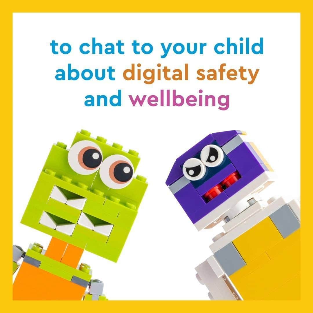 LEGOさんのインスタグラム写真 - (LEGOInstagram)「Talking about digital safety and wellbeing can be scary. Use our Build & Talk activity to turn it into a fun and relaxed chat! Check out link in bio for more information on digital safety 😊」7月20日 20時01分 - lego