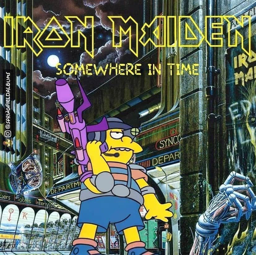 METAL HAMMERさんのインスタグラム写真 - (METAL HAMMERInstagram)「We’re obsessed with the amazing @springfieldalbums page. Go give them a follow and check out our favourite picks from their work at metalhammer.com #TheSimpsons #Simpsons #SpringfieldAlbums #Metal #HeavyMetal #IronMaiden #MetalHammer」7月20日 20時24分 - metalhammeruk