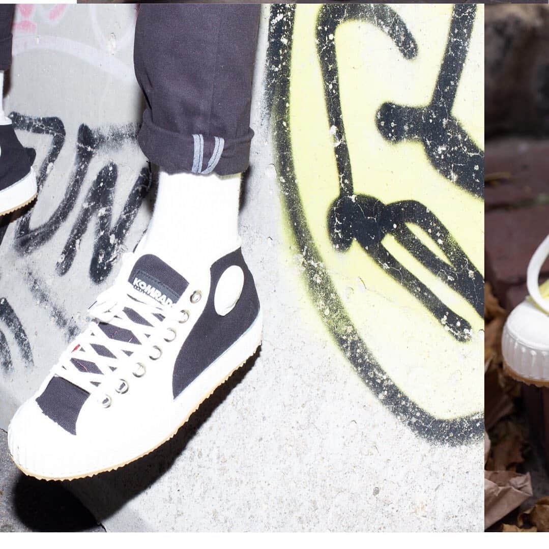 のインスタグラム：「Back in stock and ready to rock 🤟🏻 Partizan Black & White. #komrads #ICNS」