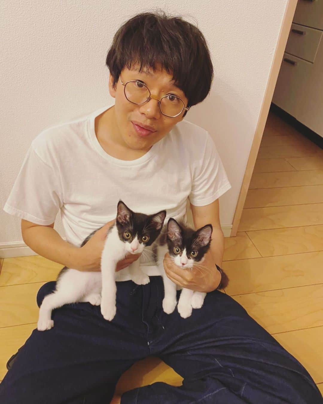 亜生さんのインスタグラム写真 - (亜生Instagram)「今月末に金玉をとりますので、 金玉があるうちに記念写真を3人で撮りました。 #兆丹 #去勢手術 #経験者の銀次郎が #なにやら最近2匹に寄り添ってる #体験談を話しているのか #その後の生活のことを話しているのか #寝て起きたら体軽くなってた #それくらいの感じで兆と丹に伝えてあげてほしい #副リーダー銀次郎 #頼りになる男や」7月20日 21時20分 - aseihurricane