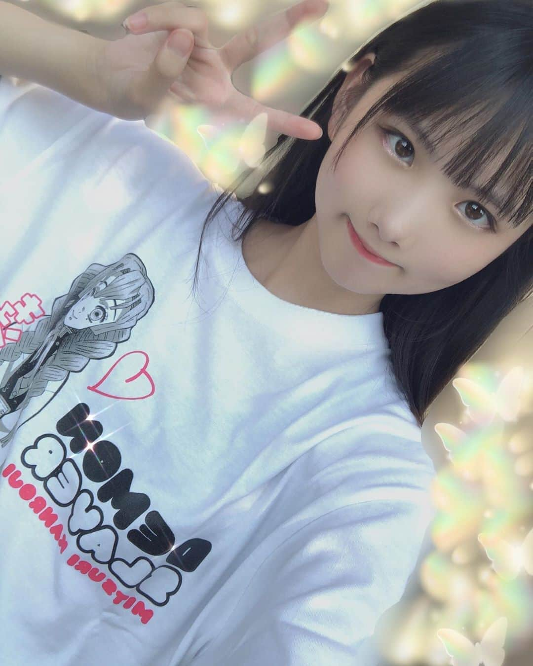 中野みやびさんのインスタグラム写真 - (中野みやびInstagram)「甘露寺蜜璃Tシャツ  #甘露寺蜜璃 #鬼滅の刃 #pink #green #可愛い #推し #anime #アニメ #可愛い #大好き #kimetsunoyaiba #日本 #japan #甘露寺蜜璃推し #cute #Tシャツ #love #peace #girl #中学生 #white #白 #wawawa #みやび」7月20日 21時48分 - n_miyabi0123