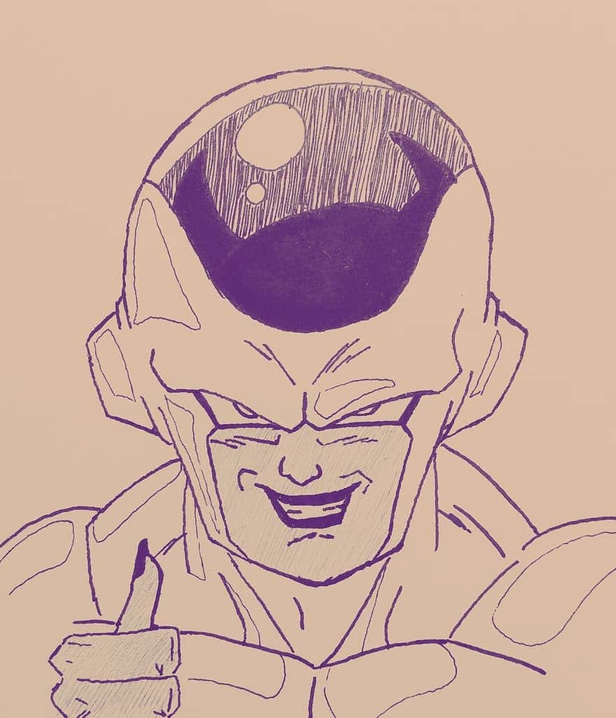 きしはやとのインスタグラム：「#フリーザ #ドラゴンボール  #イラスト  #db芸人 #dragonball  #ゴールデンフリーザ #復活のf #復讐 #力の大会 #悪の帝王 #freeza #きしはやと #キッシー」