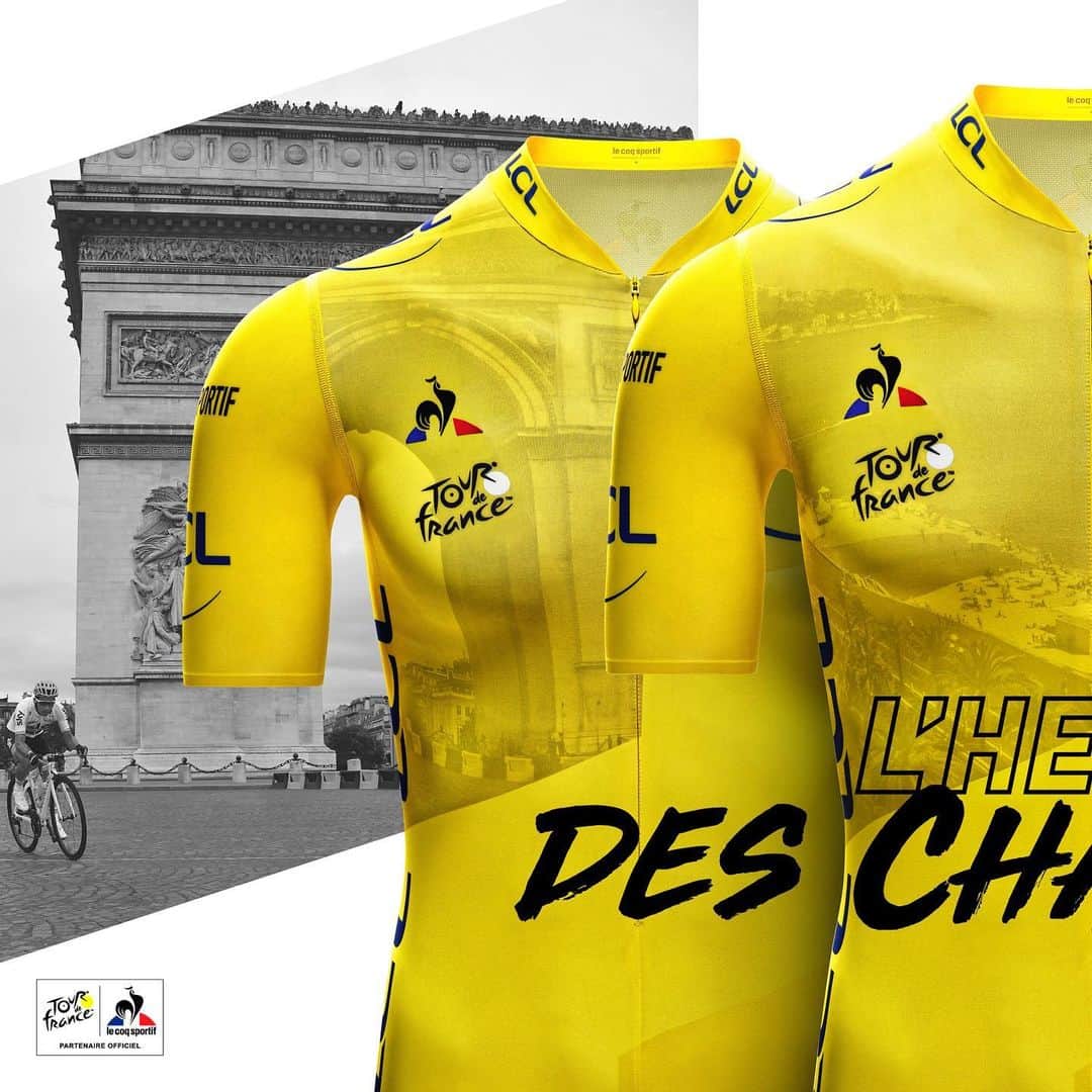 ルコックスポルティフさんのインスタグラム写真 - (ルコックスポルティフInstagram)「✨L’Heure des Champions ! 🚴 ⠀ 💛 1 couleur, 3 modèles emblématiques. ⠀ 🆕 Découvrez le nouveau Maillot Jaune, inspiré des archives de la marque et de l’histoire de la célèbre course. ⠀ —————————————————— ⠀ ✨ Time to win! 🚴 ⠀ 💛 1 color, 3 emblematic models. ⠀ 🆕 Discover the new Yellow Jersey, inspired by the archives of the brand and the history of the famous race. ⠀ @letourdefrance @maillotjaunelcl #TDF2020 #LCSRide」7月20日 23時20分 - lecoqsportif