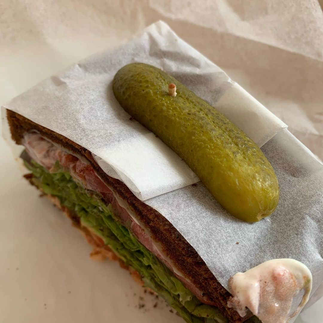 森なな子さんのインスタグラム写真 - (森なな子Instagram)「ピクルスリックだ〜〜🤭🥒 #rickandmorty #picklesrick #kinggeorgesandwich」7月20日 23時33分 - nanako.m1988