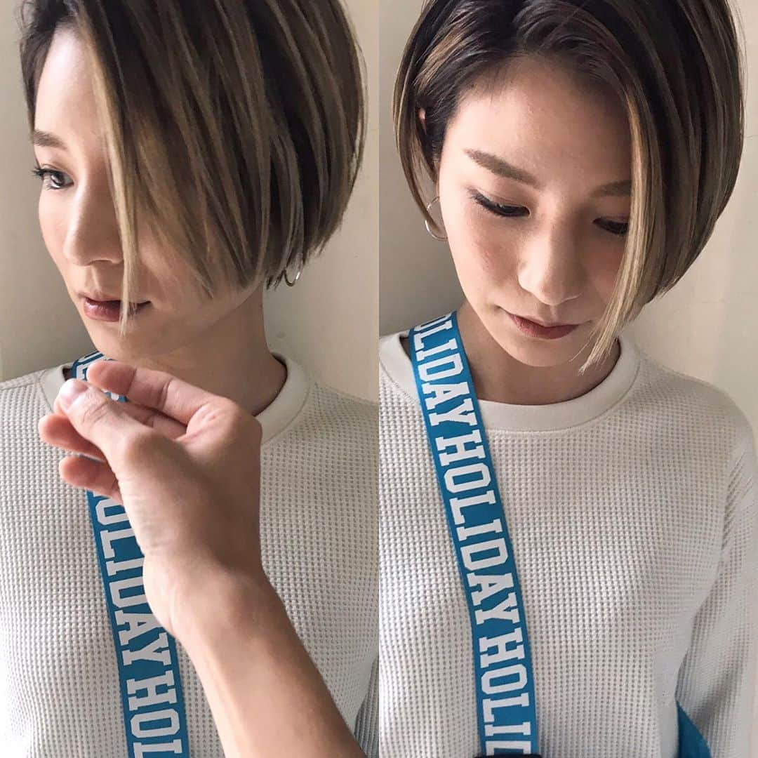 ショートヘアカタログ・紺野 善仙さんのインスタグラム写真 - (ショートヘアカタログ・紺野 善仙Instagram)「くちライン #紺野ショート」7月20日 23時50分 - nori190