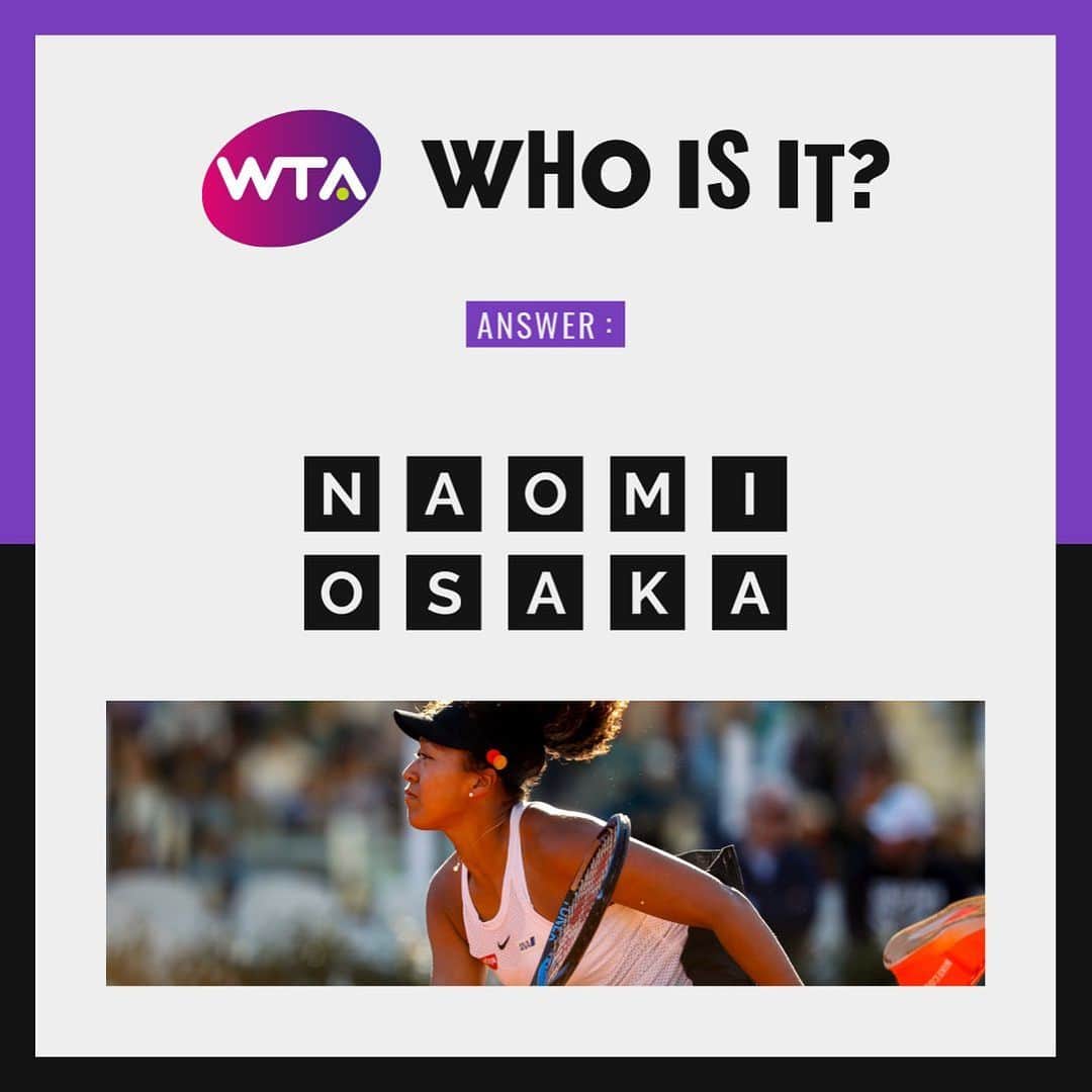 WTA（女子テニス協会）さんのインスタグラム写真 - (WTA（女子テニス協会）Instagram)「Can you guess the WTA player? 🤔  Swipe for Hint 2 & the answer 👀」7月21日 0時21分 - wta
