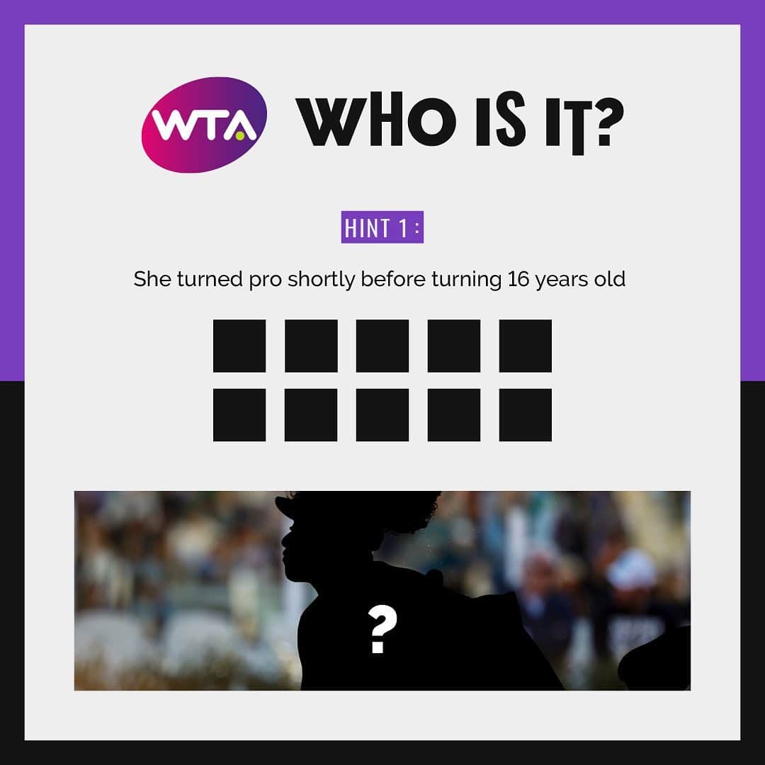 WTA（女子テニス協会）さんのインスタグラム写真 - (WTA（女子テニス協会）Instagram)「Can you guess the WTA player? 🤔  Swipe for Hint 2 & the answer 👀」7月21日 0時21分 - wta