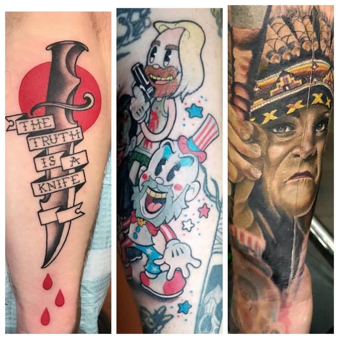ロブ・ゾンビさんのインスタグラム写真 - (ロブ・ゾンビInstagram)「To celebrate 15 years of THE DEVIL’S REJECTS here is an avalanche of Firefly ink I noticed today! Unfortunately I don’t know who did these tattoos. So if it’s you ? Tell us. FIREFLY FOREVER! #robzombie #sherimoonzombie #billmoseley #sidhaig #thedevilsrejects #houseof1000corpses #3fromhell #drsatan」7月21日 0時22分 - robzombieofficial