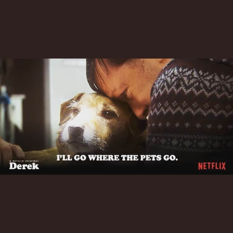 リッキー・ジャーヴェイスさんのインスタグラム写真 - (リッキー・ジャーヴェイスInstagram)「Thanks for making #AfterLife the most watched British Comedy in the world again, and thanks to the millions who just discovered #Derek because of it. The beauty of Netflix.  Dog Bless you.」7月21日 0時28分 - rickygervais