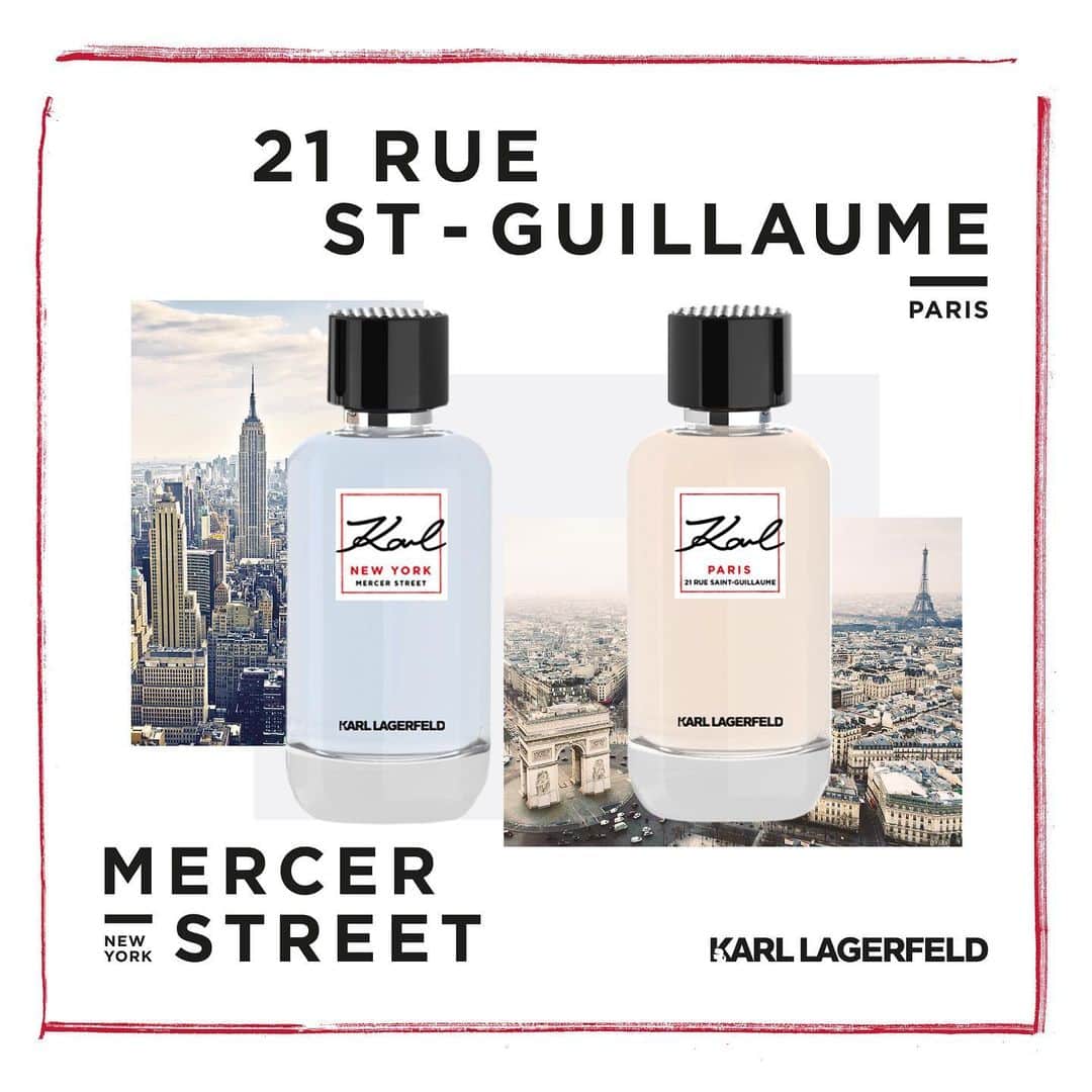 カールラガーフェルドさんのインスタグラム写真 - (カールラガーフェルドInstagram)「Introducing two new fragrances, inspired by a trip around the world with Karl Lagerfeld. For her: Paris 21 RSG combines bursts of crisp mandarin with jasmine and patchouli. For him: New-York Mercer Street is fresh and energetic with notes of lime, basil and white pepper. #KARLLAGERFELD #FRAGRANCE」7月21日 0時28分 - karllagerfeld