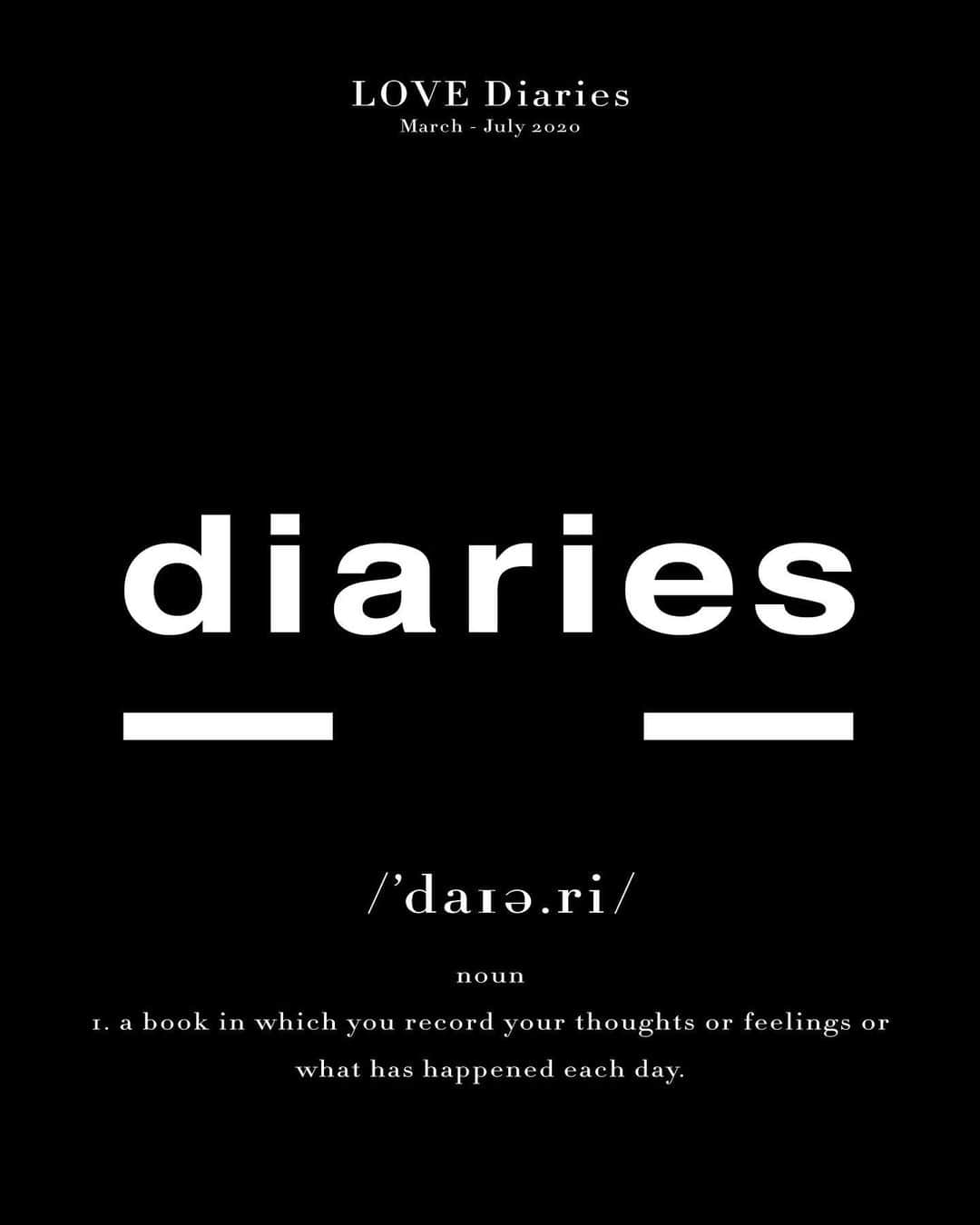 のインスタグラム：「#LOVEDiaries coming soon...」