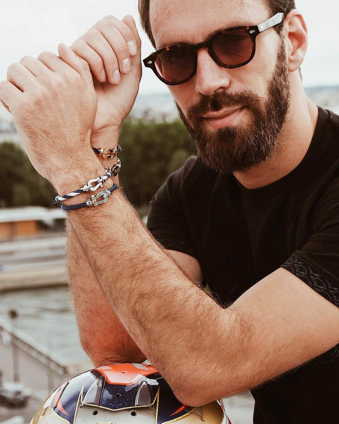 ジャン＝エリック・ベルニュのインスタグラム：「@fredjewelry asked me a question : What is your daily motivation to go beyond?  Pure determination is definitely key to success, especially when you are a racing driver! What’s yours?  #FREDJewelry #FREDParis #Force10 #GoBeyond」