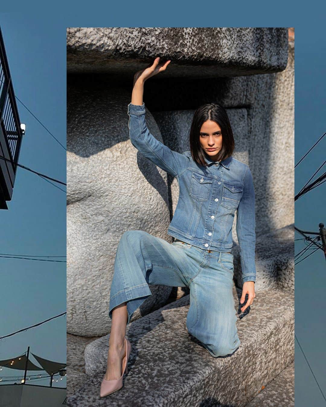ケアレーベルのインスタグラム：「Denim over denim. Show them how cool this can be!⁣ ⁣ #carelabel #denimlovers #denimstory #denimaddiction」