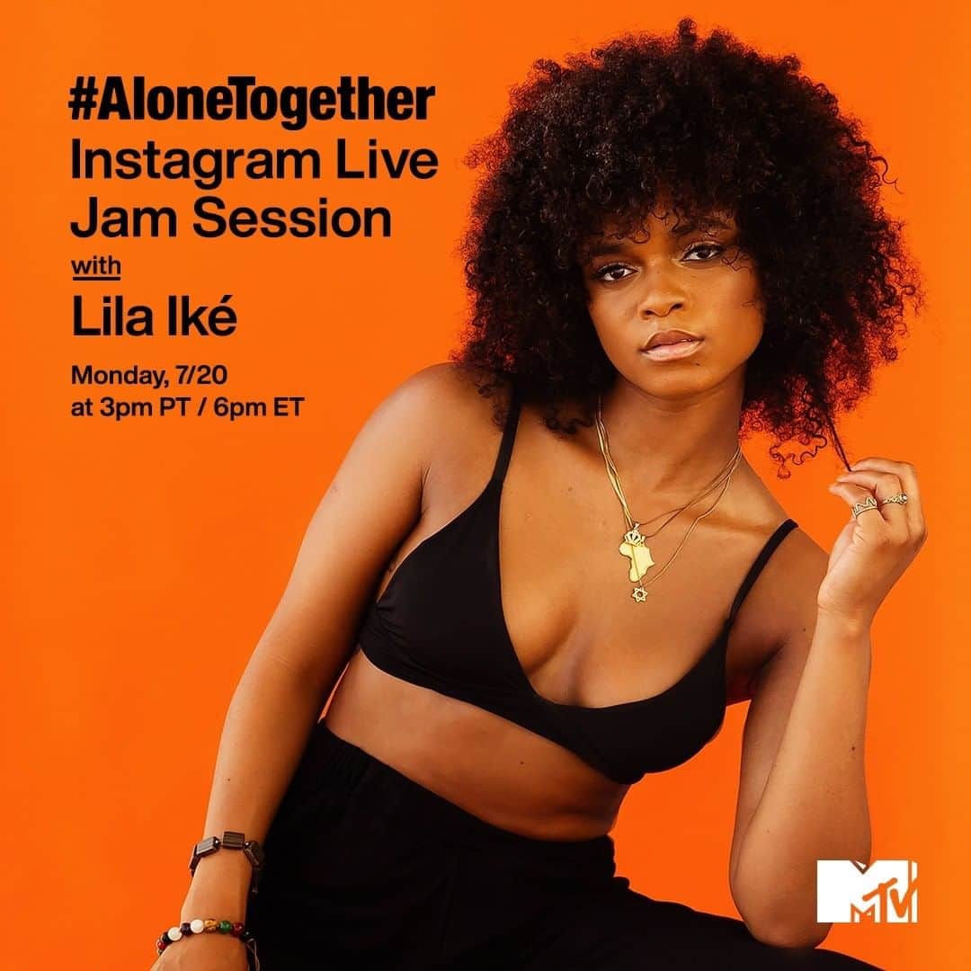 MTVさんのインスタグラム写真 - (MTVInstagram)「Keep staying home. Keep wearing a mask. Keep enjoying our #AloneTogether jam sessions, today featuring @lilaike 🧡 See you there on my Instagram Live at 3pm PT / 6pm ET!」7月21日 2時03分 - mtv