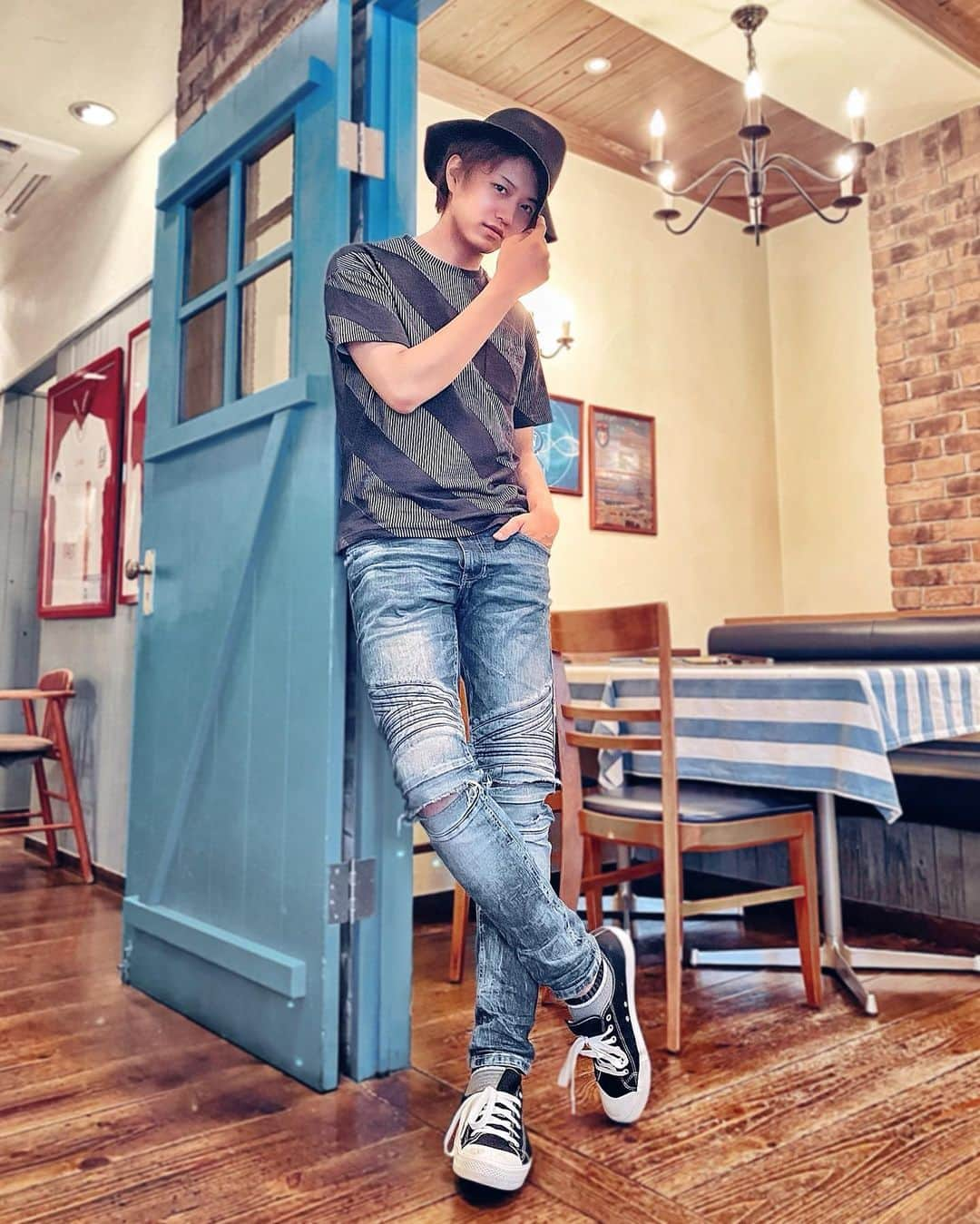 井上正大さんのインスタグラム写真 - (井上正大Instagram)「#ootd #lookoftheday #mensfashion #ootdmen #summerfashion #cafetime」7月21日 13時09分 - maaaaaaaasahiro