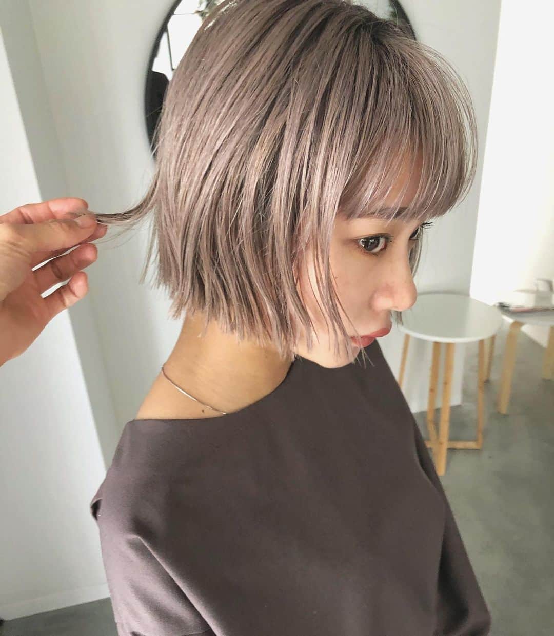 カワシリアツシのインスタグラム：「ボブにミルクティー☺︎」