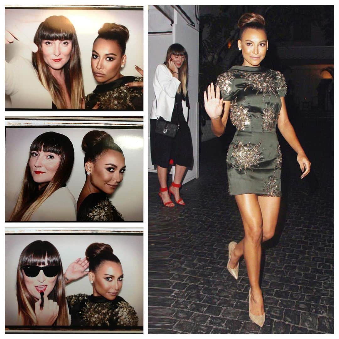 JO BAKERのインスタグラム：「N A Y A • R I V E R A 🍾  I’ll be at @sunset_tower with @clydehairgod toasting champagne in your honor the moment they let us!!  #nayarivera #thankyouforthememories  Loved playing secret bodyguard ~ always lurking in the background. Lol  (Video from 2013 #giffonifilmfestival where @nayarivera was presented  an award in front of all her amazing Italian fans!! You guys were loud and proud and unforgettable ‼️)」