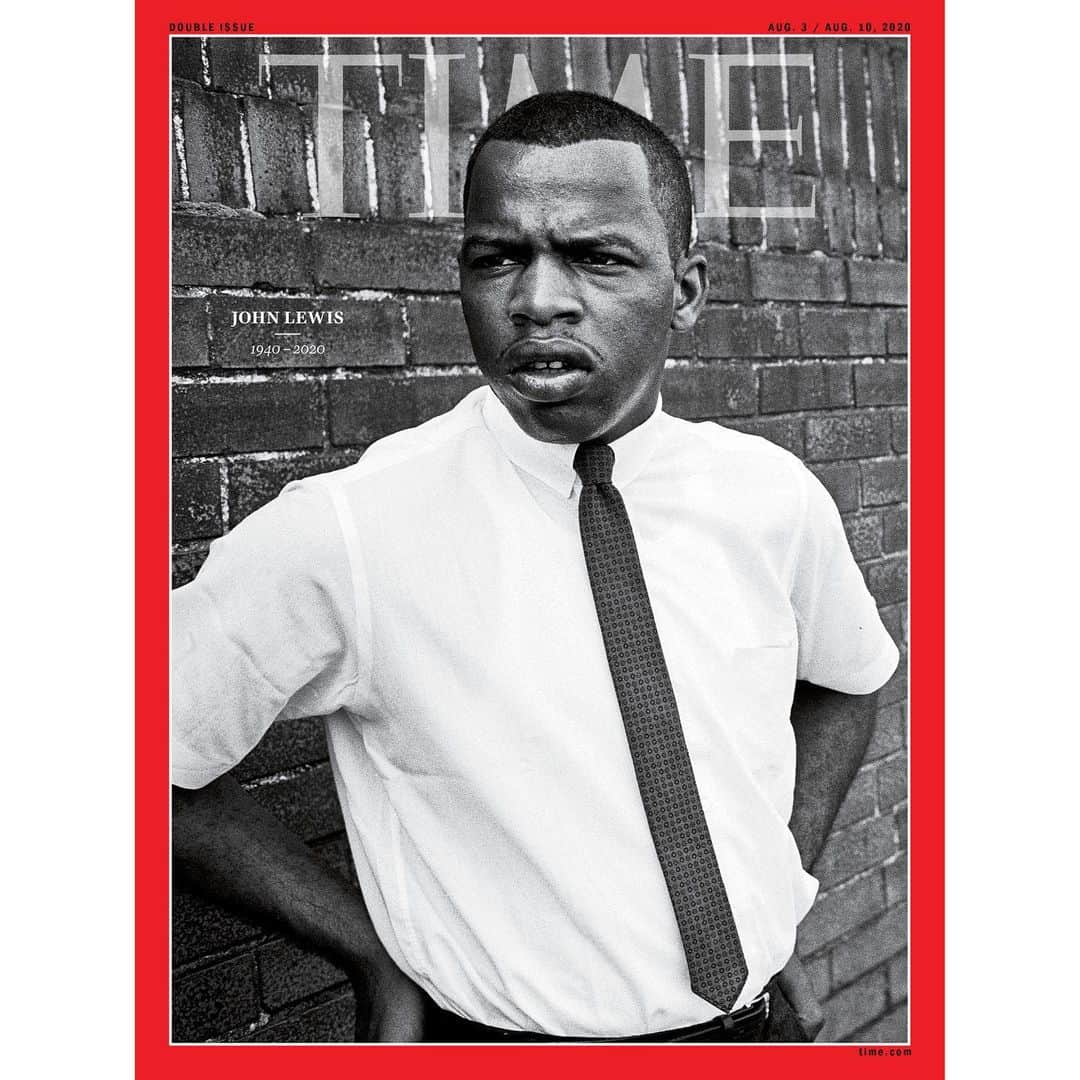 TIME Magazineさんのインスタグラム写真 - (TIME MagazineInstagram)「TIME’s new commemorative cover: Rep. John Lewis, 1940-2020. During a 2017 interview, the Congressman spoke about his purposeful quest to tell and retell the story of what he had been through, even though it wasn't easy for him: "Yes, when I tell the story, and I tell it over and over again, even for hundreds and thousands of students, to little children and adults who come to the office or when I'm out on the road speaking, it affects me—and sometimes it brings me to tears. But I think it's important to tell it. Maybe it will help educate or inspire other people so they too can do something, they too can make a contribution," he said. "It's uplifting and it's powerful to me to tell the story and to respond to people asking questions. It makes us all stronger and more determined." In this photograph: Lewis, then chairman of the Student Nonviolent Coordinating Committee (SNCC), in Clarksdale, Miss., in 1963. Photograph by Steve Schapiro—@gettyimages」7月21日 4時45分 - time
