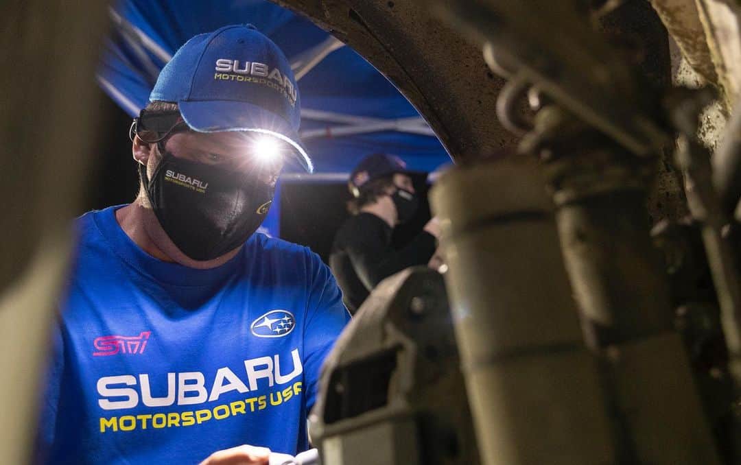 Subaru Rally Team USAさんのインスタグラム写真 - (Subaru Rally Team USAInstagram)「@southernohioforestrally #SOFR2020 Recap: It was an up-and-down weekend for #Subaru at @southernohioforestrally, in our first event of the 2020 season. With the team excited to return to rally and a solid opening stage for both @travispastrana and @brandonsemenuk in the books, news came back on SS2 of an engine fire in the 199 car. Pastrana and Beavis (@chrissiebeavis) were able to get out safely, but their efforts to put out the blaze weren’t successful and their rally was done.  With the team’s hopes now squarely on the shoulders of Semenuk and co-driver John Hall (@john55sp), the Canadian duo found themselves in a close fight for second with Ken Block as the stages continued into the early morning hours.  Brandon continued to build confidence and speed in the #180 WRX STI, taking nine seconds out of Block on SS5 and moving into second overall. Unfortunately a concrete barrier on the rally’s final stage would ultimately catch out several competitors, including both Semenuk and leader Barry McKenna, allowing Block to win the stage and lock up second. Despite a damaged rear suspension, Semenuk was able to bring the car through the final transit section to collect third place--his first-ever ARA Open Class podium in his first outing with Subaru.  The blue and gold will be back on the stages at next month’s @ojibweforestsrally! #PressOnRegardless #subarurally @ara_rally #ara_rally」7月21日 7時49分 - subarumotorsportsusa