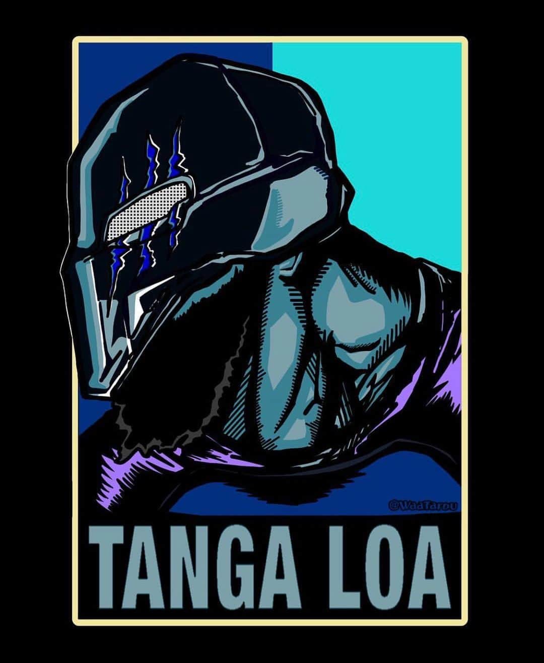 テヴィタ・フィフィタのインスタグラム：「After much time off due to the pandemic. I need to jump@on the side hustle so I’ve joined the shirt game! www.prowrestlingtees.com/tangaloa」