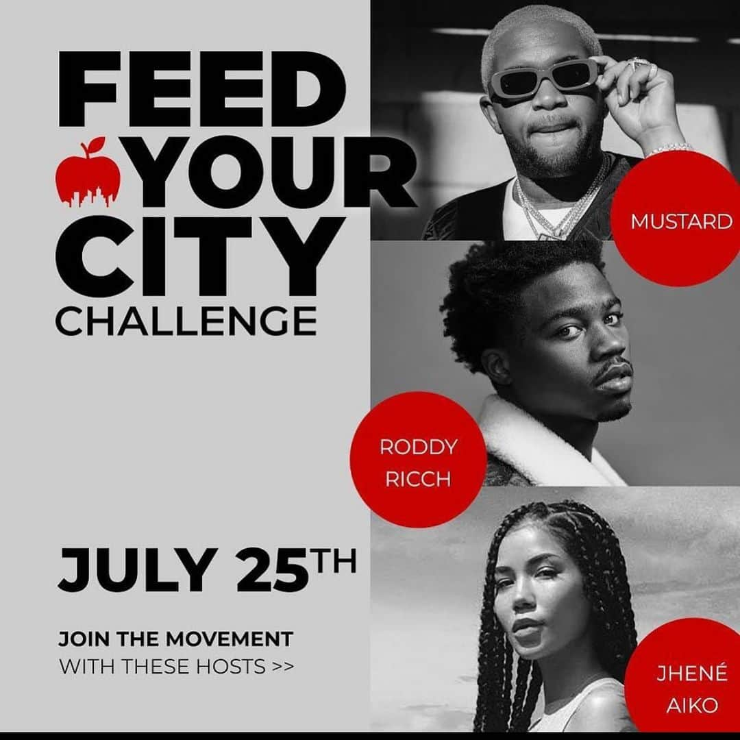 トレイ・ソングスさんのインスタグラム写真 - (トレイ・ソングスInstagram)「#FEEDYOURCITYCHALLENGE #LOSANGELES shoutout to @mustard @roddyricch and @jheneaiko putting on for their city! ✊🏾」7月21日 8時44分 - treysongz