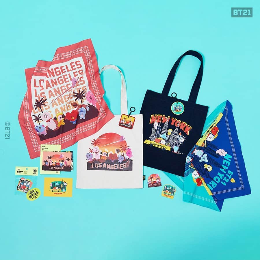 BT21 Stars of tomorrow, UNIVERSTAR!さんのインスタグラム写真 - (BT21 Stars of tomorrow, UNIVERSTAR!Instagram)「Cities. We. Love. BT21 CITY EDITION ⠀ Feel the colorful vibe inspired by the cities we love! ⠀ Drops today ONLY, at LINE FRIENDS COLLECTION 👉Link in bio ⠀ #BT21 #CityEdition #SpecialEdition #Bandanna #KeyRing #Tshirt #Ecobag #Postcard #Sticker #Magnet #Souvenir #Present」7月21日 10時31分 - bt21_official