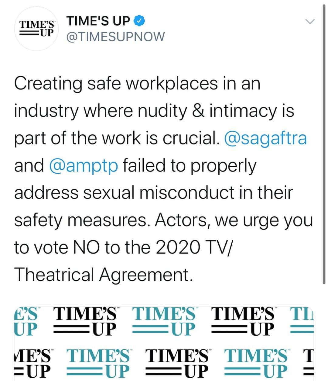 ソフィア・ブッシュさんのインスタグラム写真 - (ソフィア・ブッシュInstagram)「Time’s Up. Our union must go back to the table and fight harder for us. @timesupnow @sagaftra. We need to be protected at work. We deserve that. And asking for these protections to be upheld is not “difficult” or asking for a “home run.” It’s asking for our industry to catch up to a standard of decent that protects us at our most vulnerable. We are all on the same team here. Let’s not forget that. #TimesUp #TimesUpNow #SAGAftra」7月21日 10時49分 - sophiabush