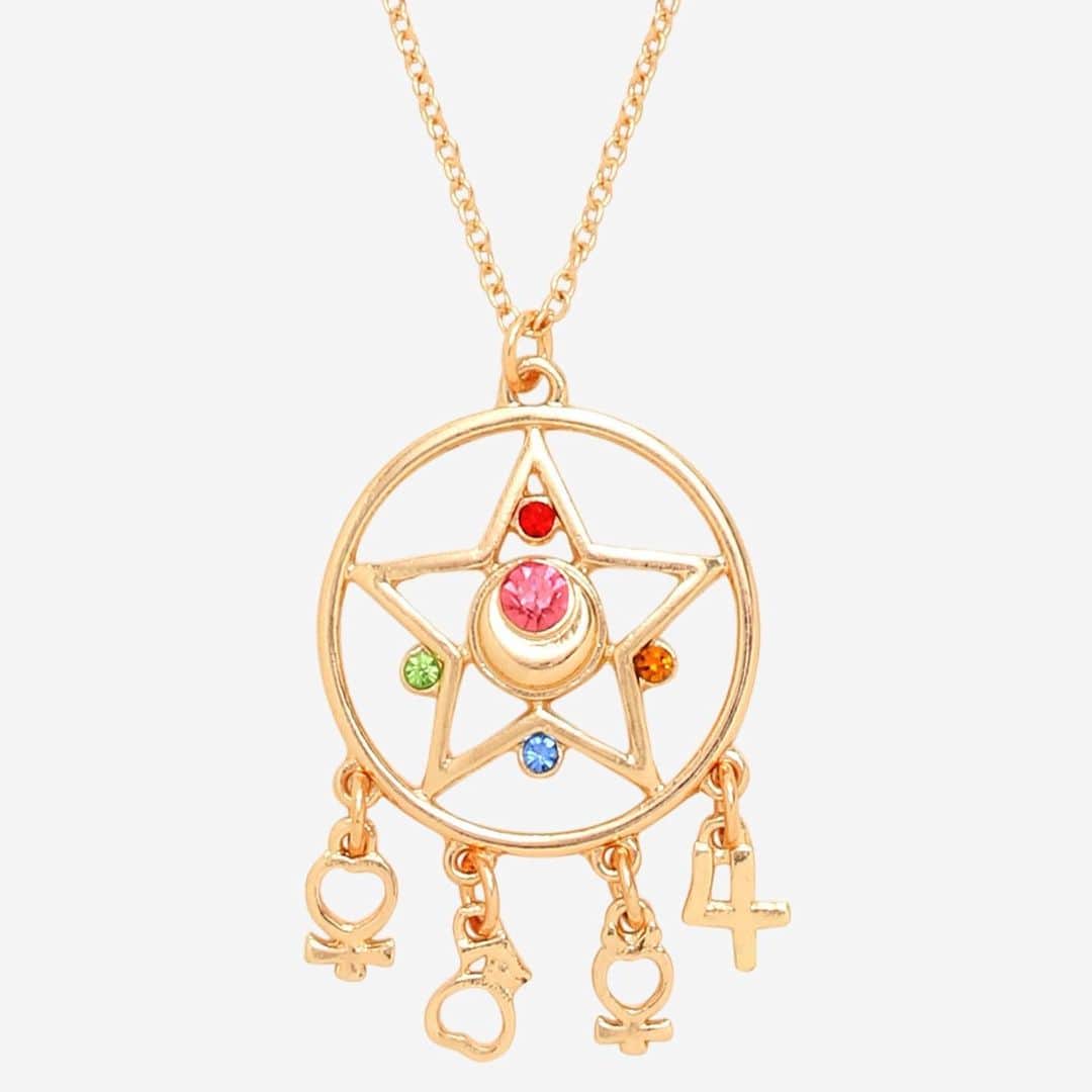 Sailor Moonさんのインスタグラム写真 - (Sailor MoonInstagram)「✨🌙 I’m loving this Sailor Moon symbol necklace from @hottopic! Reminds me of a dream catcher! 🌙✨  #sailormoon #セーラームーン　#necklace #jewlery #fashion」7月21日 21時05分 - sailormoon_sc